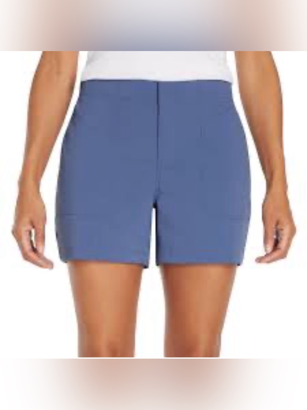 Eddie Bauer Slate Blue Pull-On Bermuda Shorts